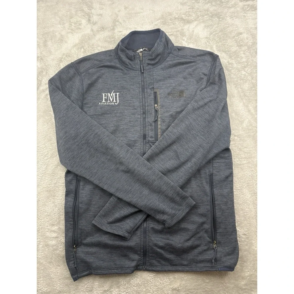 The North Face Men's Size Medium Grey Fleece Jacket 